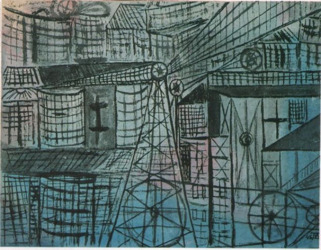 Kresby a obrazy z let 1940-1960