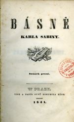 Básně. Svazek první. - Sabina Karel