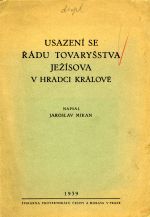 Usazení se řádu Tovaryšstva Ježíšova v Hradci Králové. - Mika, Jaroslav