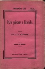 Právo přirozené a historické - Masaryk Tomáš Garik