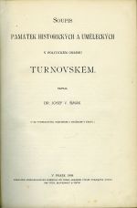 Soupis památek historických a uměleckých v politickém okresu turnovském. - Šimák, Josef V.