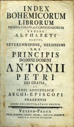 Index Bohemicorum Librorum Prohibitorum, et Corrigendorum Ordine Alphabeti Digestus, ... - Koniáš Antonín