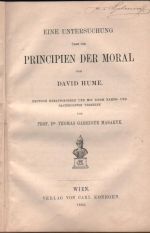 Eine Untersuchung über die Principien der Moral von David Hume - Hume David