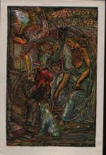 Ex libris Jaroslav Mrázek, barevná varianta - Váchal, Josef