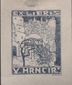 Ex libris V. Hrnčíř - Váchal, Josef
