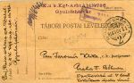 [Korespondenční lístek polní pošty z Gyulafehérváru (Alba Iulia, č. Karlovský Bělehrad) v Sedmihradsku.] - Zahel, Adolf A. 