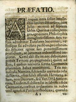 FIDELIS ROMANAE ECCLESIAE MORAVIA, Sub Sanctissimis Auspiciis S. APOLLINARIS Episcopi, & Martyris, S. IGNATII Societatis JESU Fundatoris, Collegii Germanico-Hungarici Romae Patronorum Orbi proposita. CUM THESIBUS Ex Universa Aristotelis Philosophia Quas Sub iisdem Sacratissimis Auspiciis ...