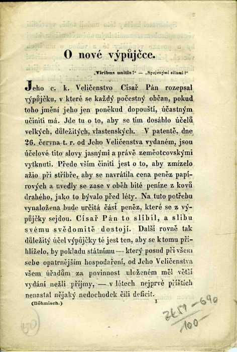 O nové výpůjčce.