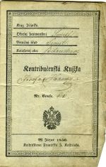 Kontribučenská Knjžka [vepsáno: Josefa Hansy]. - 