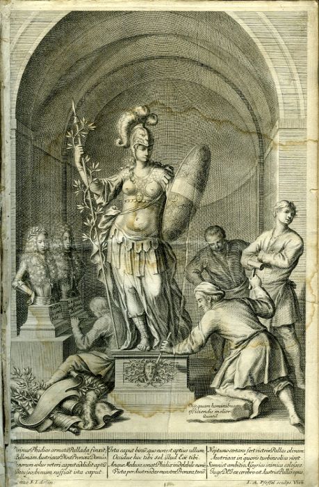 QUINQUERTIUM HISTORICUM, Sive PROLUSIONES HISTORICAE De Bellis AUGUSTISSIMAE DOMUS AUSTRIACAE, Cum DISSERTATIONIBUS, ET PROBLEMATIS ETHICO-POLEMICIS, JOSEPHO I. Augustissimo Romanorum IMPERATORI, Germaniae, Hungariae, Bohemiae REGI, &c. ... BELLI PACISQUE ARBITRO, Humillime Dedicatum. A PERILLUSTRI DOMINO CHRISTOPHORO LEOPOLDO, NOBILI DOMINO de GUARIENT & RAALL, Provinciali Austriae, Viennensi, Philosophiae Auditore Emerito; ...