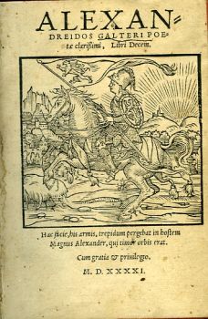 ALEXANDREIDOS GALTERI POEtae clasrißimi, Libri Decem. ...