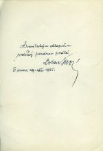 rukopisný pozdrav - Suchý, Lothar