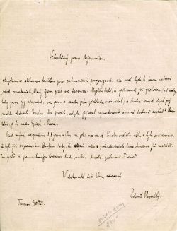 Dopis neznámému tajemníkovi.