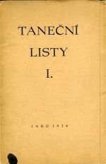 Taneční listy I. - Rey, Jan (ed.)