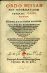 ORDO MISSAE PRO INFORMATIONE VENERAB. SACERDOTVM. .... nuper á mendis omnibus castigatus ... interpositis de Praeparatione ad Sanctiss. Sacramentum ... Necnon in fine Expositione & Virtutibus eiusden Missae, ac Defectibus, Periculis, & disturbationibus ... Item ultimo loco de quator coloribus ... Necnon de aqua benedicta. - Burckard, Johannes