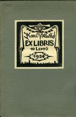 Ex libris. 10 leptů 1924. - Votlučka, Karel