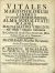 VITALES MARIOPHILORUM CINERES IN ANNIVERSARIIS INFERIIS ALMA SODALITATE MAJORI MAGNAE MATRIS VIRGINIS ab Arch - Angelo Salutatae In Caesareo & Academico Societatis JEsu Collegio Pragae ad S. Clementem erecta & confirmata, Piis DD. Sodaliu Manibus Parentante, Funebri Panegzrico honorati. A REVERENDO ac DOCTISSIMO PATRE P. JOANNE RINGELHAN, Soc> JESU, AA. LL. & Philosophiae Doctore, & in Alma Caesarea Regiáq; Univers: Carolo-Ferdinandea Pragensi Philosophiae Moralis Professore Regio, Publico & Ordinario. In Academica Societatis JESU Basilica ad S. Salvatorem, Anno 1713. Mense Augusto die. - Ringelhan, Joannes