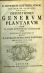 DEFINITIONES GENERUM PLANTARUM OLIM IN USUM AUDITORUM COLLECTAS NUNC AUCTAS ET EMENDATAS EDIDIT D. GEORGIUS RUDOLPHUS BOEHMER ... - Ludwig, Christian Gottlieb