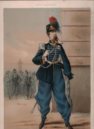 Francouzský oficír gardových pěších myslivců - Dranes, Jules Renard