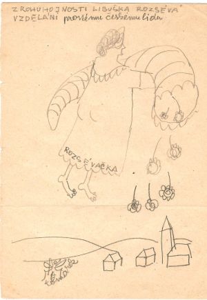 Z rohu hojnosti Libuška rozsévá vzdělání prostému českému lidu - Komárek, Vladimír