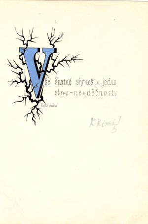 bez názvu - Kinský, Karel