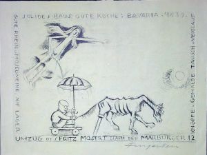 Umzug des Fritz Mosert nach der Marburger - Fingesten, Michel