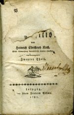 [Versuch einer Anleitung zur Composition.] ... Zweyter Theil [von drei]. - Koch, Heinrich Christoph