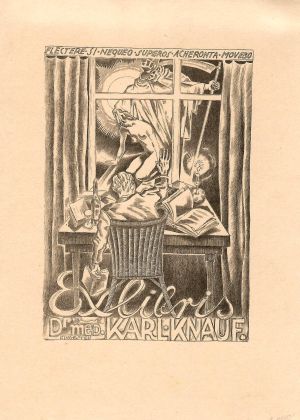Ex libris Dr. med. Karl Knauf - Fingesten, Michel