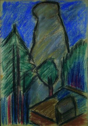 Krajina se skalním útvarem - Kafka, Jaroslav