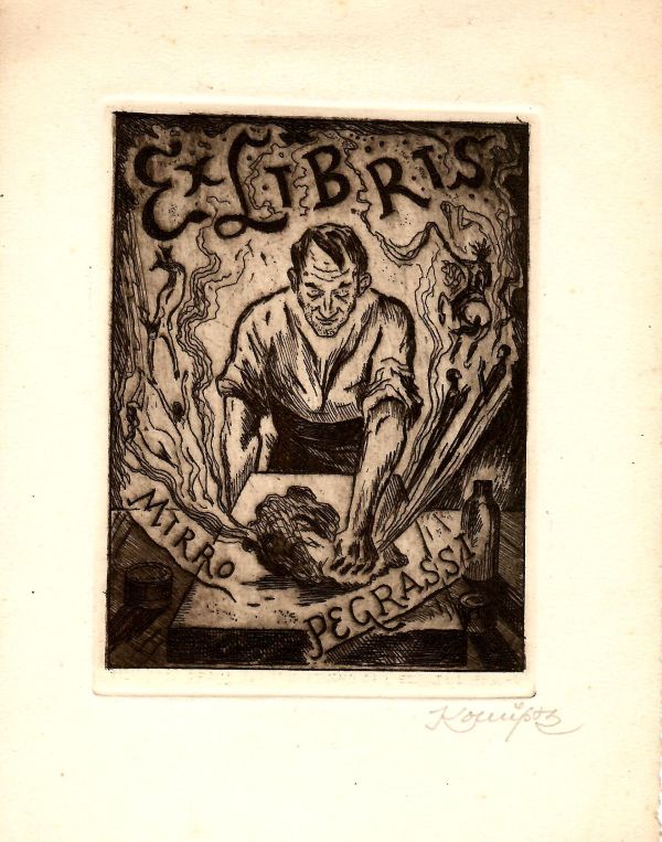 Ex libirs Mirro Pegrassi