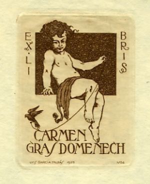 Ex libris Carmen Gras Domenech - Falgás, Louis Garcia