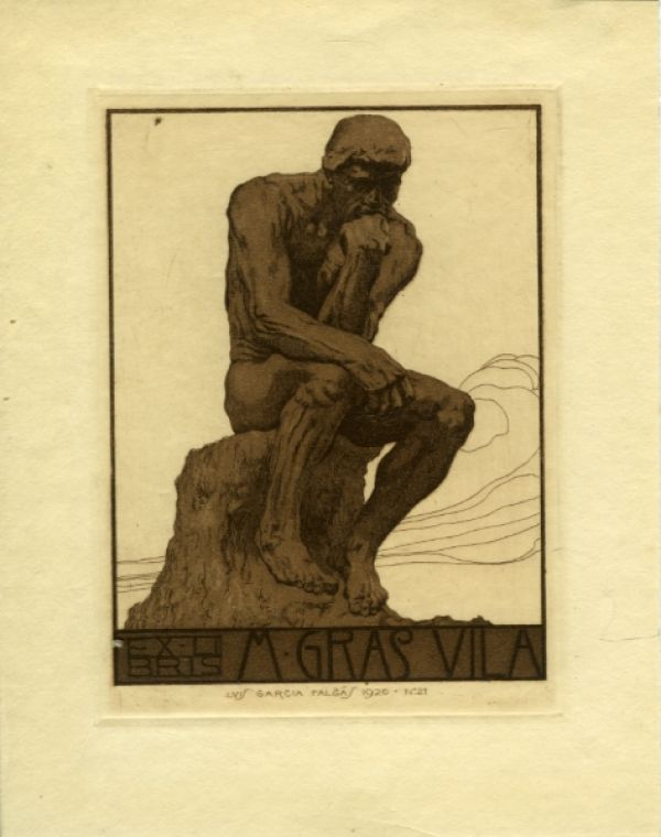 Ex libris M[iguel] Gras Vila