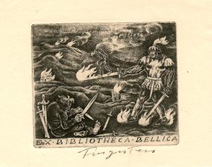 Ex Bibliotheca Bellica [Ex libris G. Botta] - Fingesten, Michel