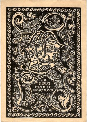 Ex libris Marie Majerová - Tusar, Slavoboj