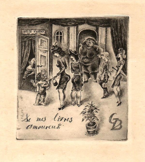 De mes livres amoureux [Ex libris Giovanni Botta]