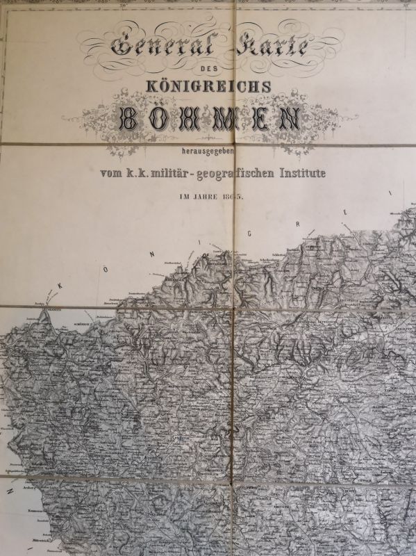 General Karte des Königreichs Böhmen