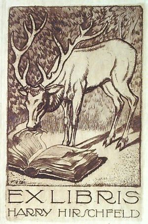 Ex libris Harry Hirschfeld - Gilsi, Fritz