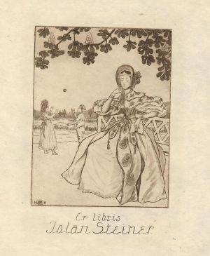 Ex libris Jolan Steiner - Hübner, Erich F.