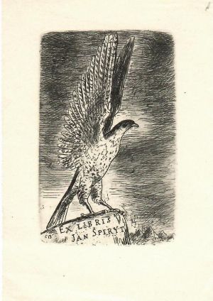 Ex libris Jan Špiryt - Bouda, Cyril