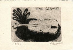 [Ex libris] Emil Gebauer - Komárek, Vladimír