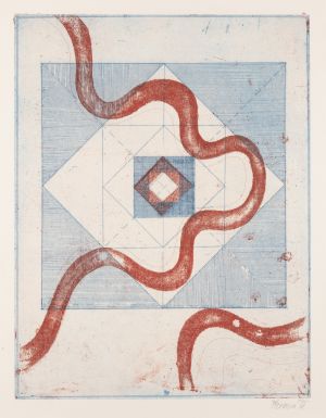 Abstraktní kompozice - Puchnarová (Štormová), Dana