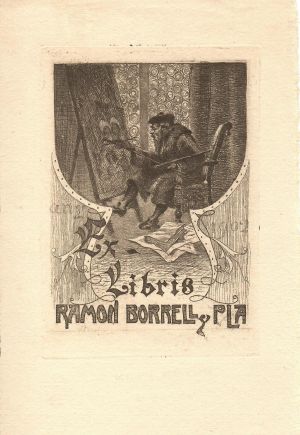 Ex libris Ramon Borrell I Pla  - Borrell, Ramón