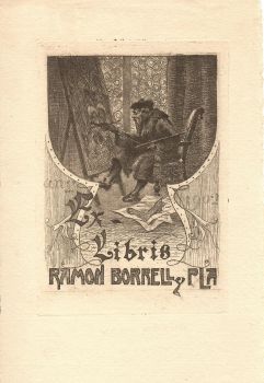 Ex libris Ramon Borrell I Pla 
