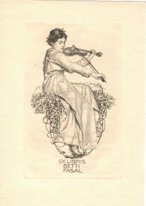 Ex libris Betti Fasal - Cossmann, Alfred
