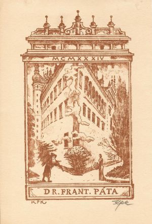 Ex libris Dr. Frant. Páta - Konůpek, Jan