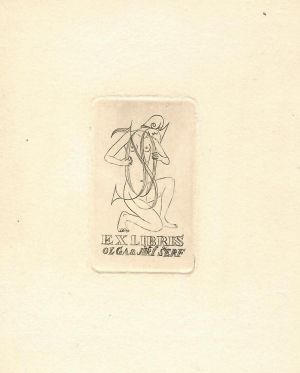 Ex libris Olga a Jiří Šerf - Mašek, Václav