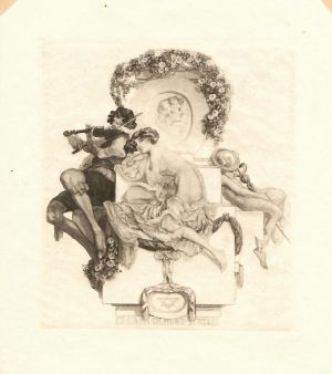 Ex libris Sigmund Stössel - Bayros, Franz von