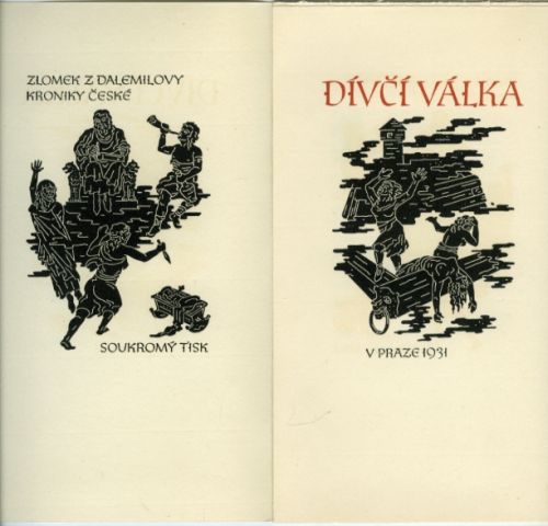 Dívčí válka. Zlomek z Dalemilovy Kroniky české.