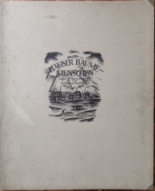 Häuser Bäume Menschen. Zehn Steindrücke.