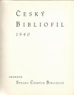 Český Bibliofil 1940. - 